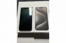 Iphone 15 pro Natur Titán színben tökéletes karcmentes állapotban