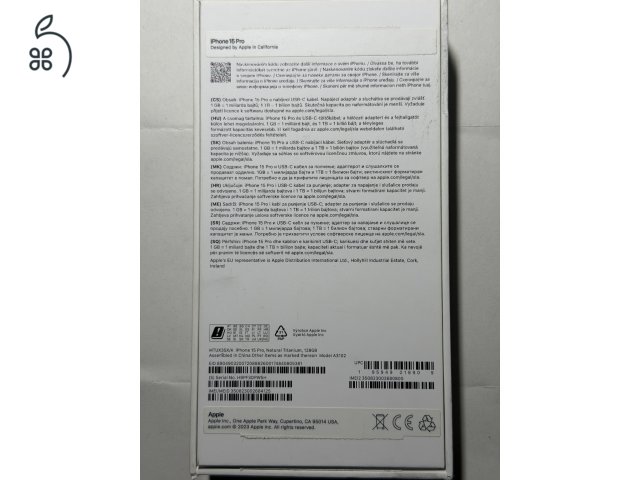 Iphone 15 pro Natur Titán színben tökéletes karcmentes állapotban