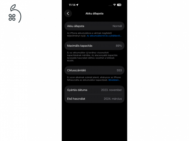 Iphone 15 pro Natur Titán színben tökéletes karcmentes állapotban