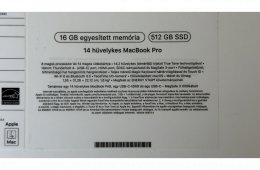 MacBook Pro 14″ M1 Pro 16 GB / 512 GB – karcmentes, teljes gyári csomag