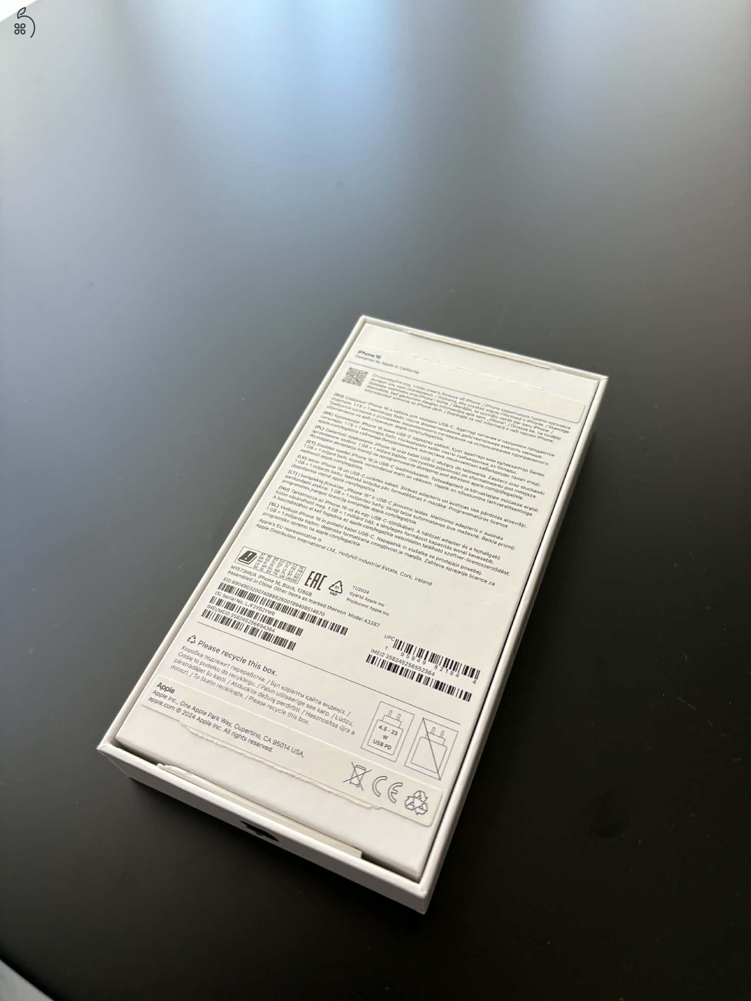 Iphone 16 128GB Black