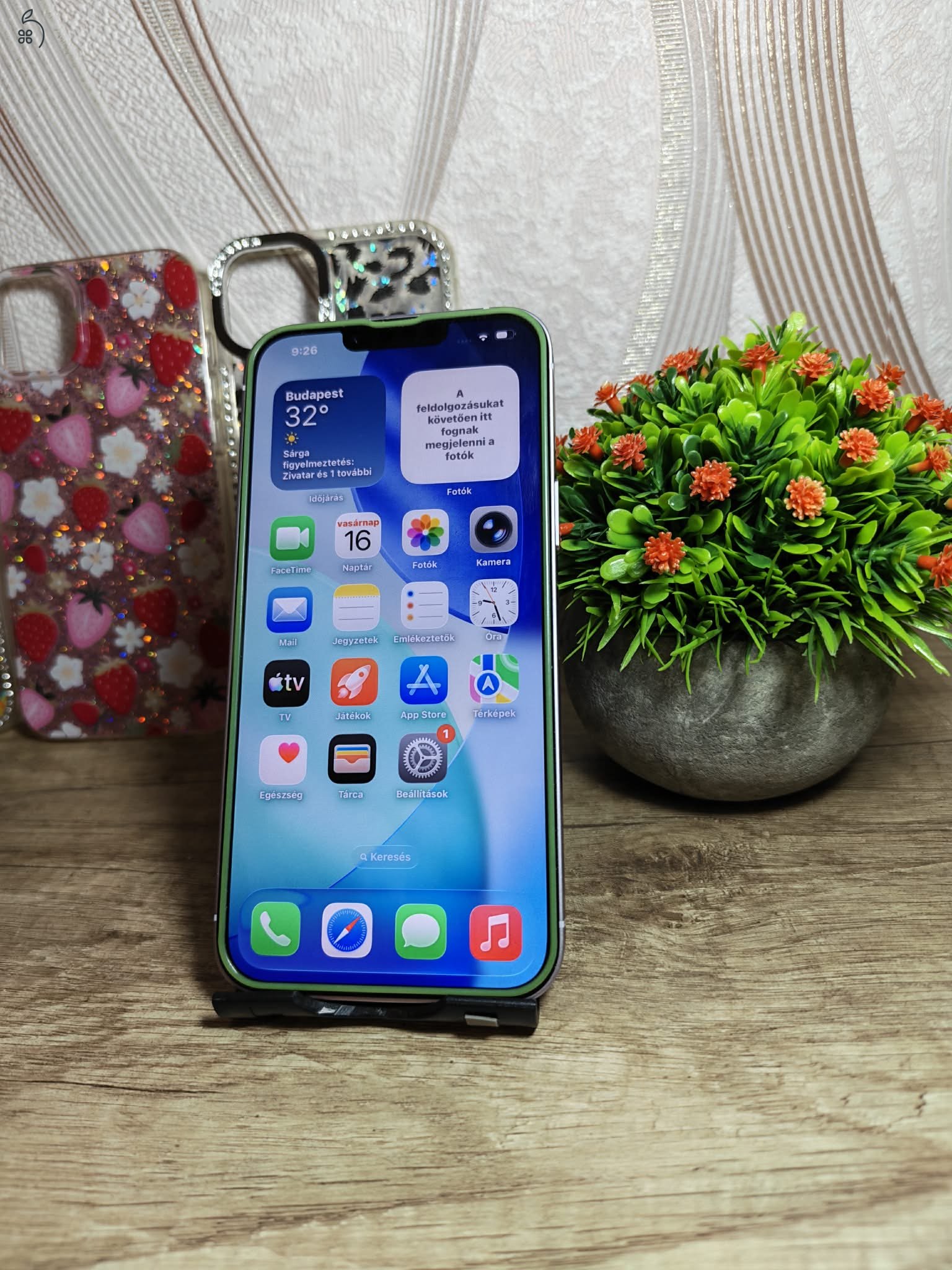 iPhone 14 Plus 128GB Purple 100% akku, kártyafüggetlen, nagyon szép, extra ajándékokal!