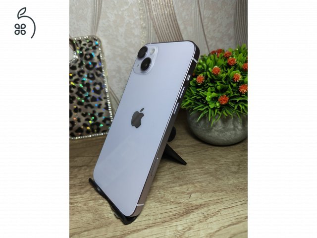 iPhone 14 Plus 128GB Purple 100% akku, kártyafüggetlen, nagyon szép, extra ajándékokal!