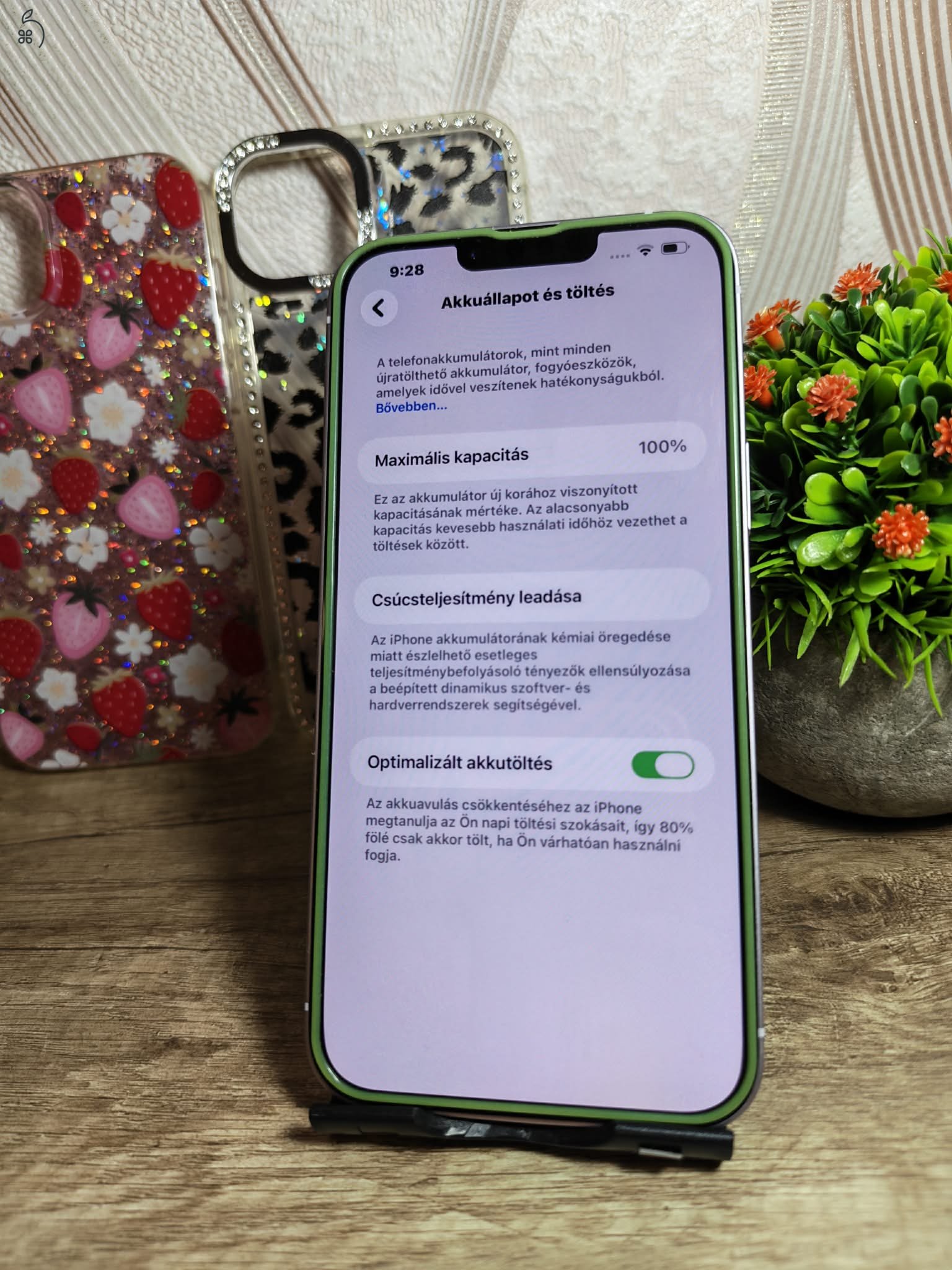 iPhone 14 Plus 128GB Purple 100% akku, kártyafüggetlen, nagyon szép, extra ajándékokal!