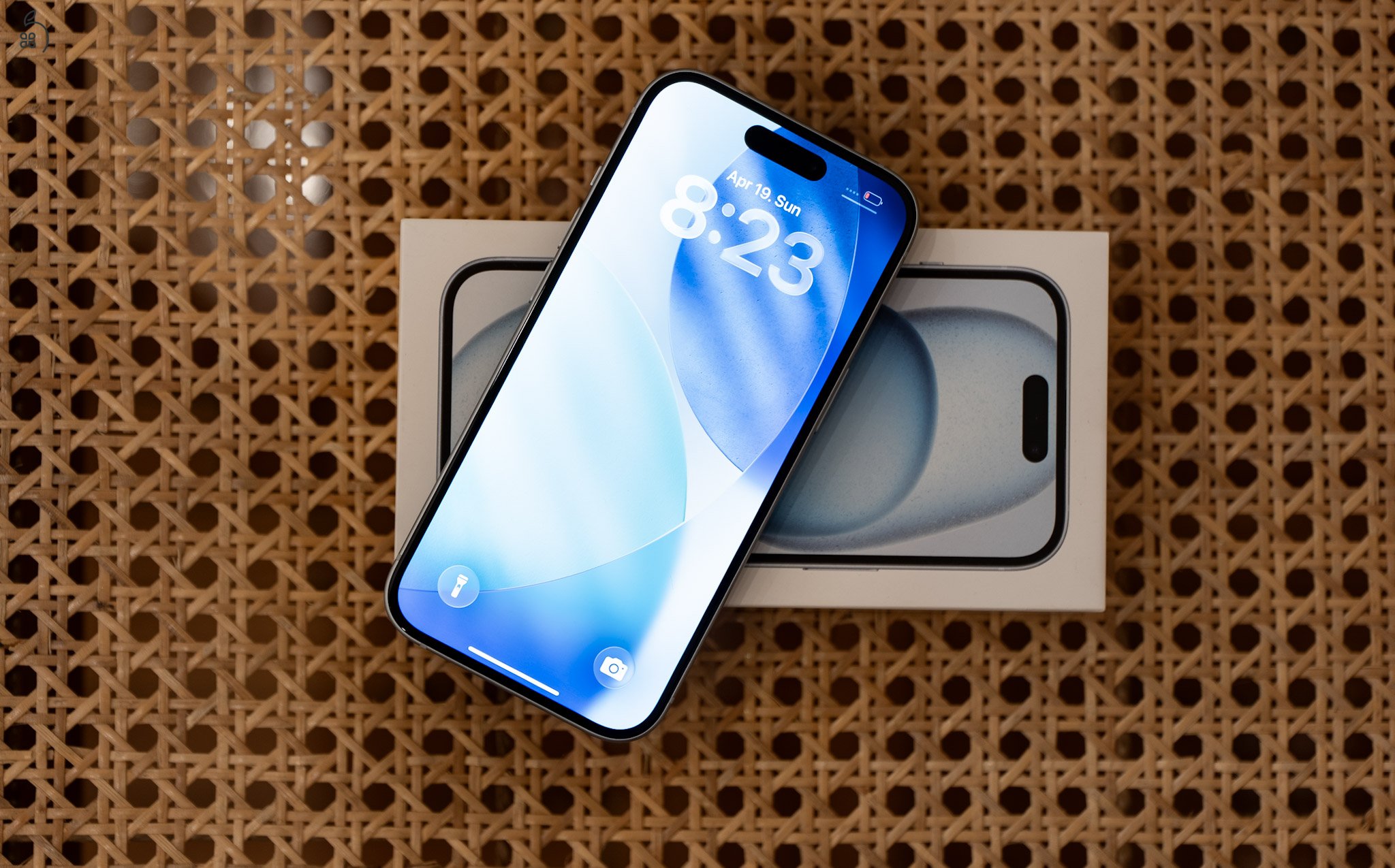 ???? Apple iPhone 15 128GB faint sky blue | Hibátlan állapot | Doboz + eredeti kábel