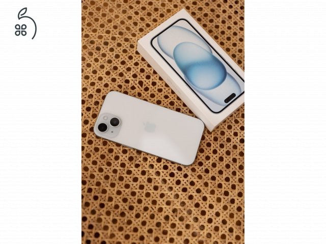 ???? Apple iPhone 15 128GB faint sky blue | Hibátlan állapot | Doboz + eredeti kábel