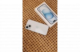 ???? Apple iPhone 15 128GB faint sky blue | Hibátlan állapot | Doboz + eredeti kábel