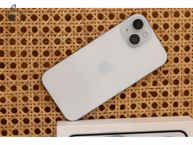 ???? Apple iPhone 15 128GB faint sky blue | Hibátlan állapot | Doboz + eredeti kábel