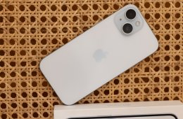 ???? Apple iPhone 15 128GB faint sky blue | Hibátlan állapot | Doboz + eredeti kábel