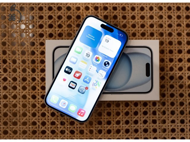 ???? Apple iPhone 15 128GB faint sky blue | Hibátlan állapot | Doboz + eredeti kábel