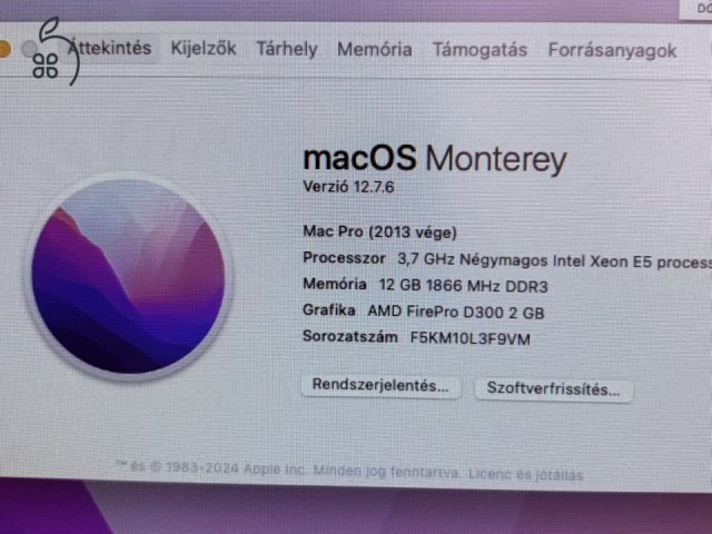 Mac Pro 2013 , 29”-s monitorral eladó