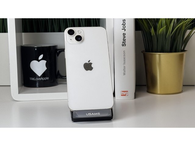 iPhone 14 Plus 128GB, Fehér, Független, Számla, 2 Év Garancia, 85%