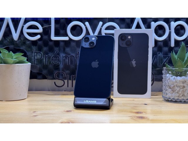 iPhone 13 128GB, Fekete, Független, Számla, 2 Év Garancia, 83%