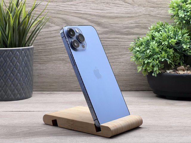 Hibátlan iPhone 13 Pro Max Sierra Blue 128GB 2 ÉV Garanciával Számlával