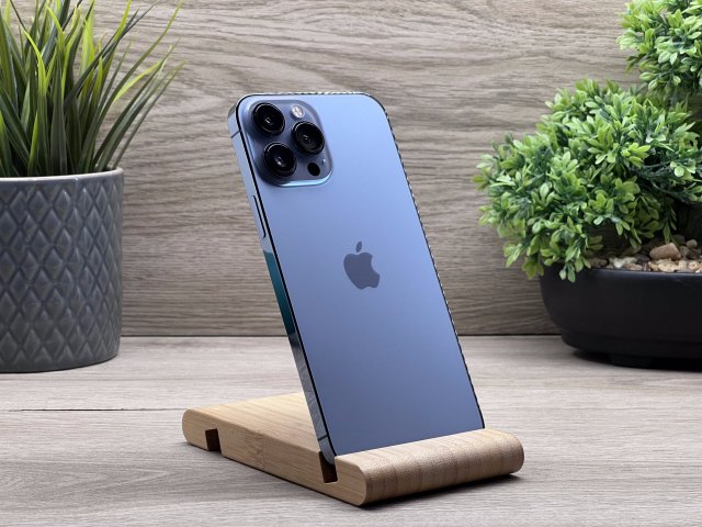 Hibátlan iPhone 13 Pro Max Sierra Blue 128GB 2 ÉV Garanciával Számlával