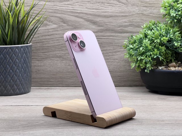 Hibátlan iPhone 15 Pink 128GB 2 ÉV Garanciával Számlával Aksi 100%
