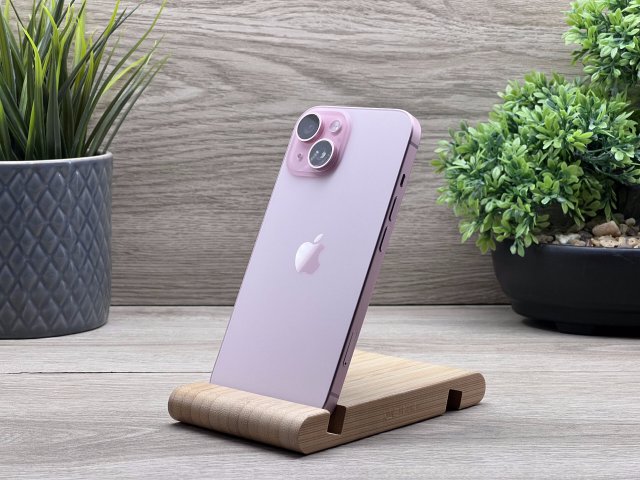 Hibátlan iPhone 15 Pink 128GB 2 ÉV Garanciával Számlával Aksi 100%