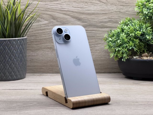 Hibátlan iPhone 15 Blue 256GB 2 ÉV Garanciával Számlával Aksi 100%