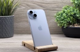 Hibátlan iPhone 15 Blue 256GB 2 ÉV Garanciával Számlával Aksi 100%