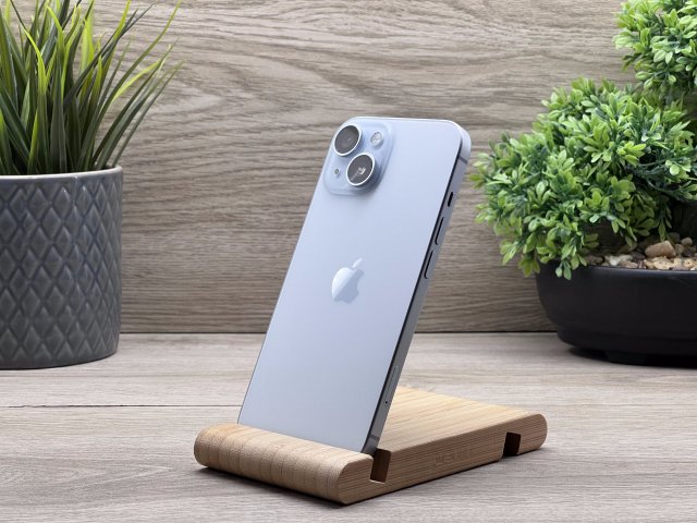 Hibátlan iPhone 15 Blue 256GB 2 ÉV Garanciával Számlával Aksi 100%