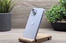 Hibátlan iPhone 15 Blue 256GB 2 ÉV Garanciával Számlával Aksi 100%