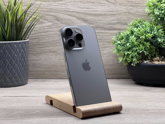 Hibátlan iPhone 16 Pro Natural Titanium 128GB 2 ÉV Garanciával Számlával