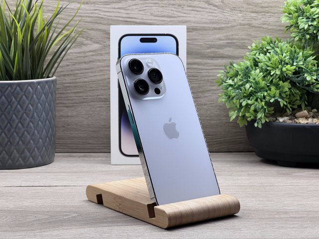 Hibátlan iPhone 14 Pro Silver 128GB 2 ÉV Garanciával Számlával Aksi 100%