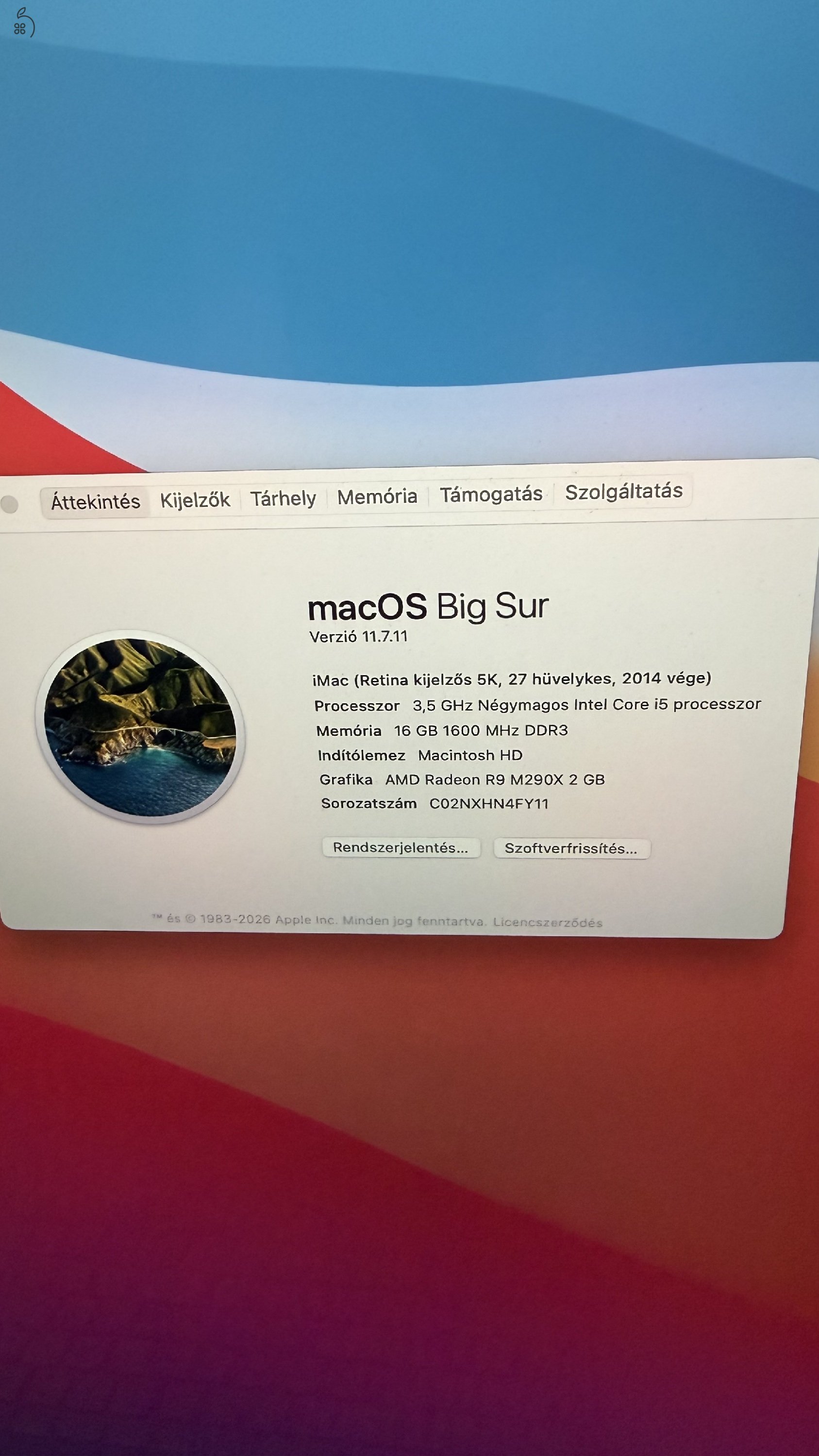 Eladó late 2014 iMac 27” 5K