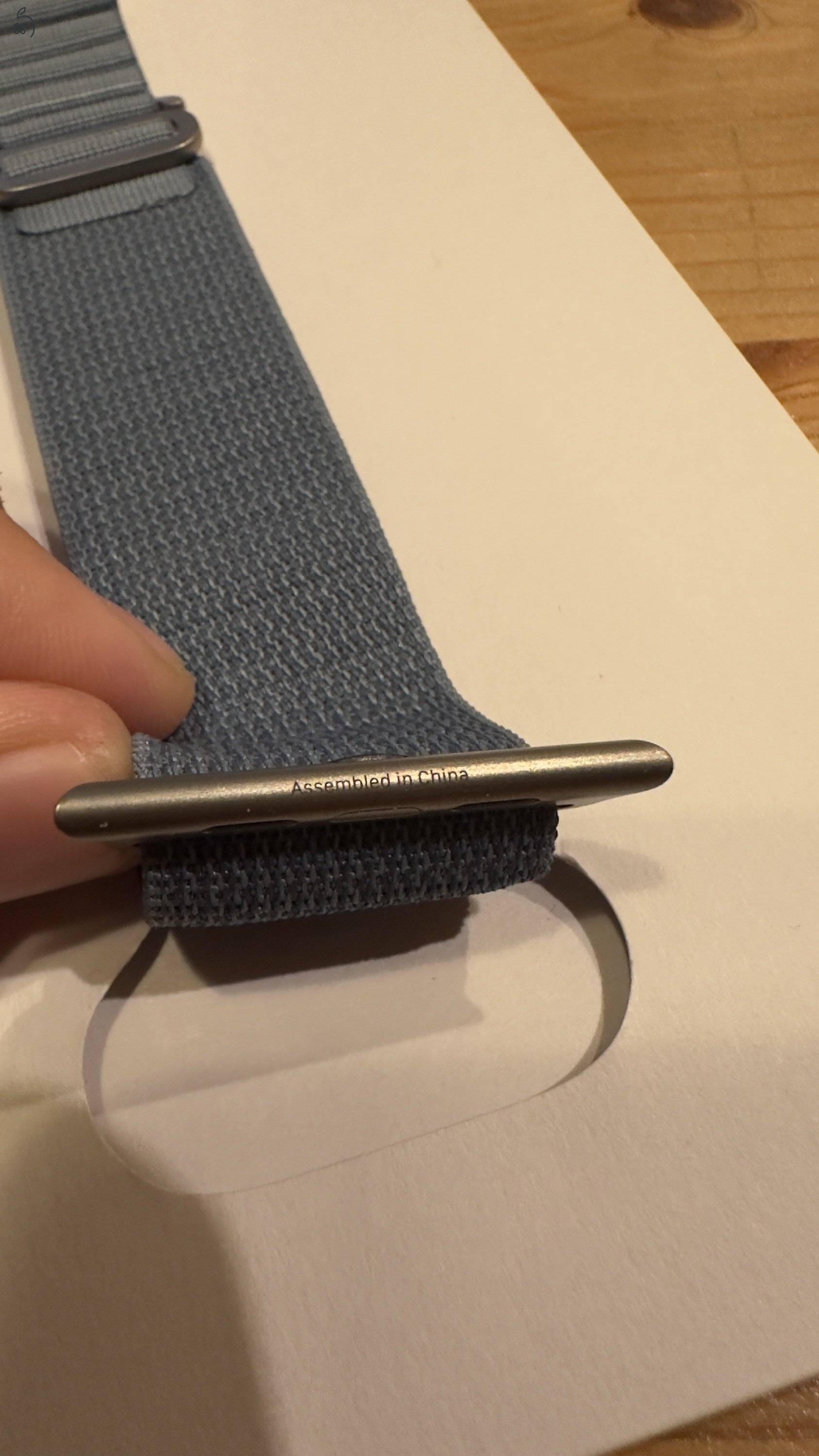 Apple Watch Ultra 49 mm Alpine Loop – kék, M/L – újszerű
