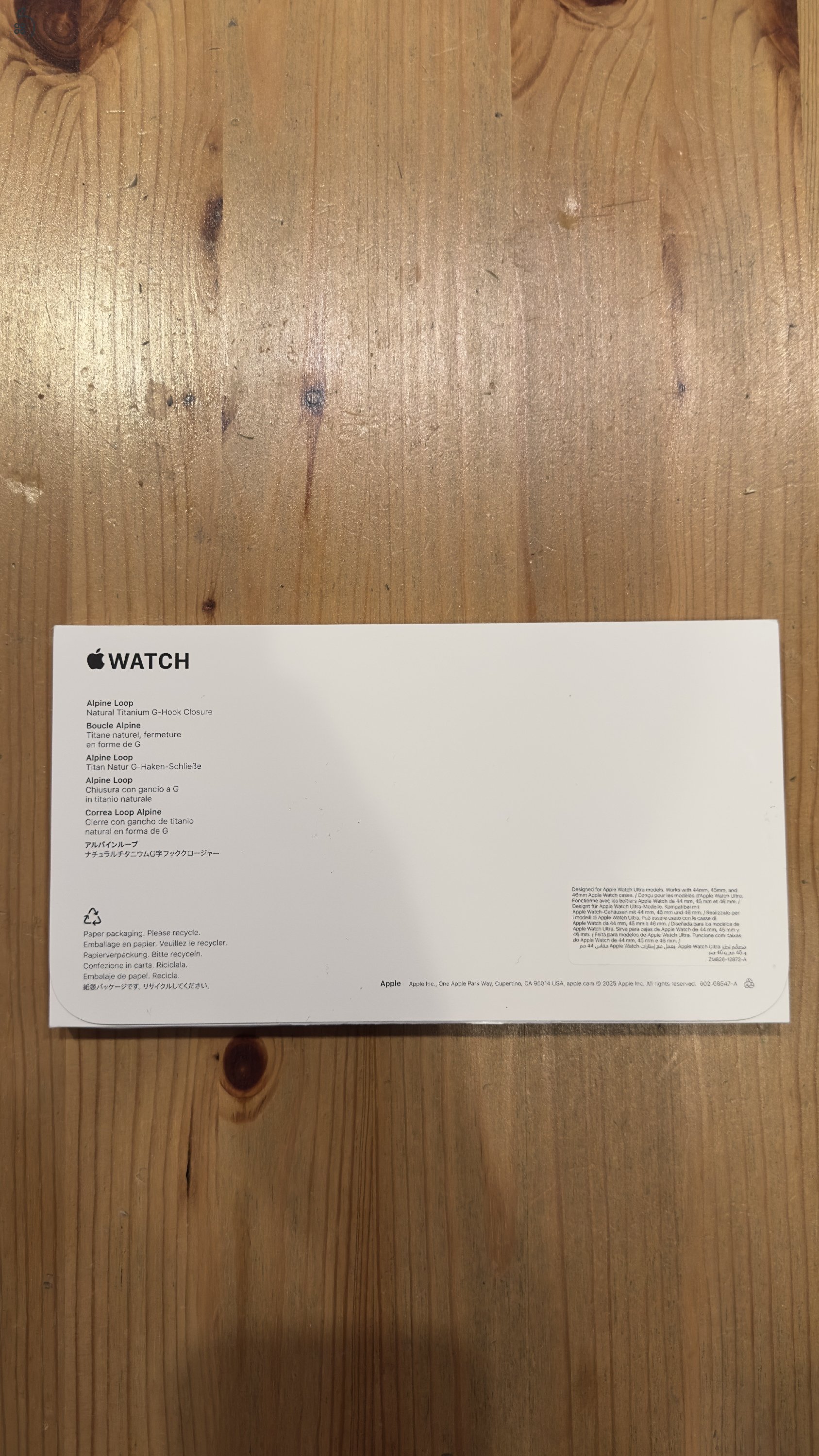 Apple Watch Ultra 49 mm Alpine Loop – kék, M/L – újszerű