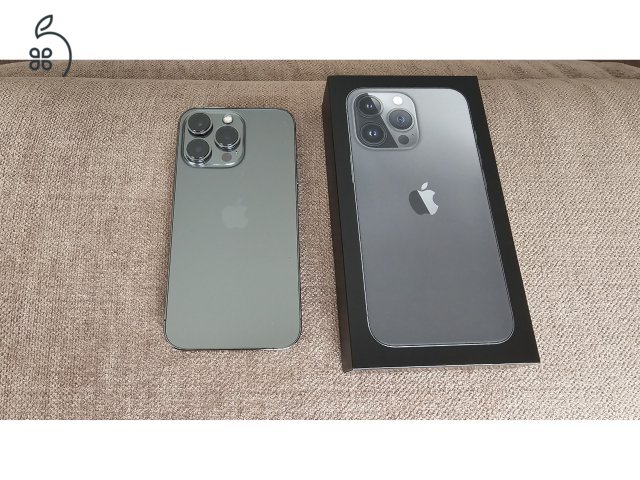 Apple iPhone 13 Pro 128GB grafit, hibátlan, karcmentes, Apple 20W töltő