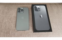 Apple iPhone 13 Pro 128GB grafit, hibátlan, karcmentes, Apple 20W töltő