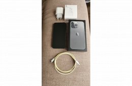 Apple iPhone 13 Pro 128GB grafit, hibátlan, karcmentes, Apple 20W töltő