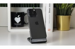 iPhone 15 Pro 256GB, Fekete Titán, Független, Számla, 2 Év Garancia, 100%