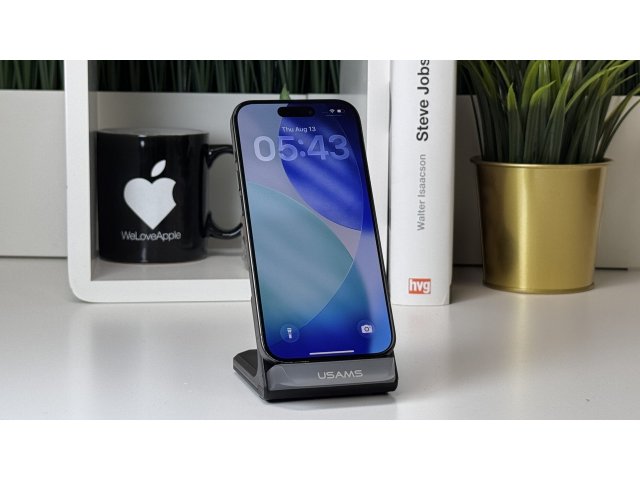 iPhone 15 Pro 256GB, Fekete Titán, Független, Számla, 2 Év Garancia, 100%