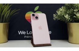 iPhone 15 256GB, Rózsaszín, Független, Számla, 2 Év Garancia, 100%