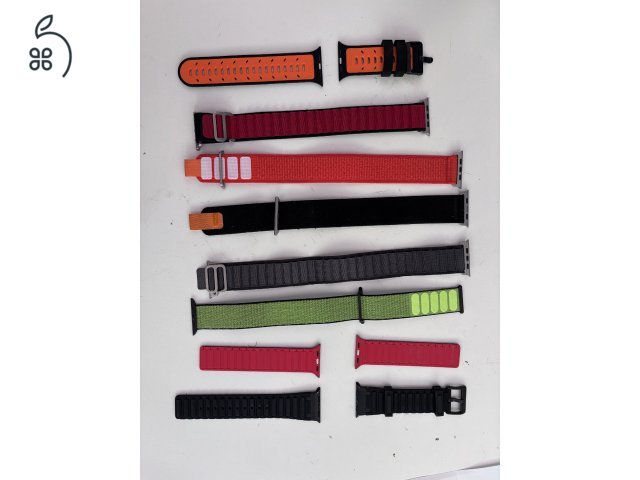 1,5 év garis Apple Watch ULTRA 2 49mm titán újszerű, akkumlátor 100% + 8 db szíj