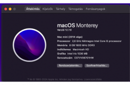 MacMini i5 kiegészítőkkel