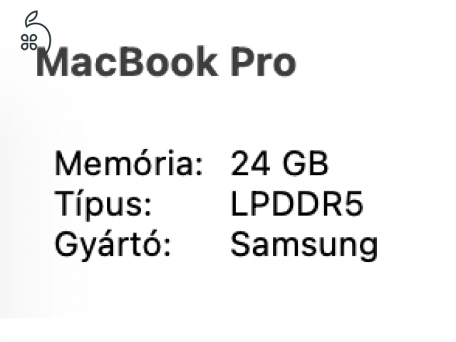 MacBook Pro 14” – Apple M5 – 24 GB RAM – 1 TB SSD – Újszerű állapot – 8 ciklus!