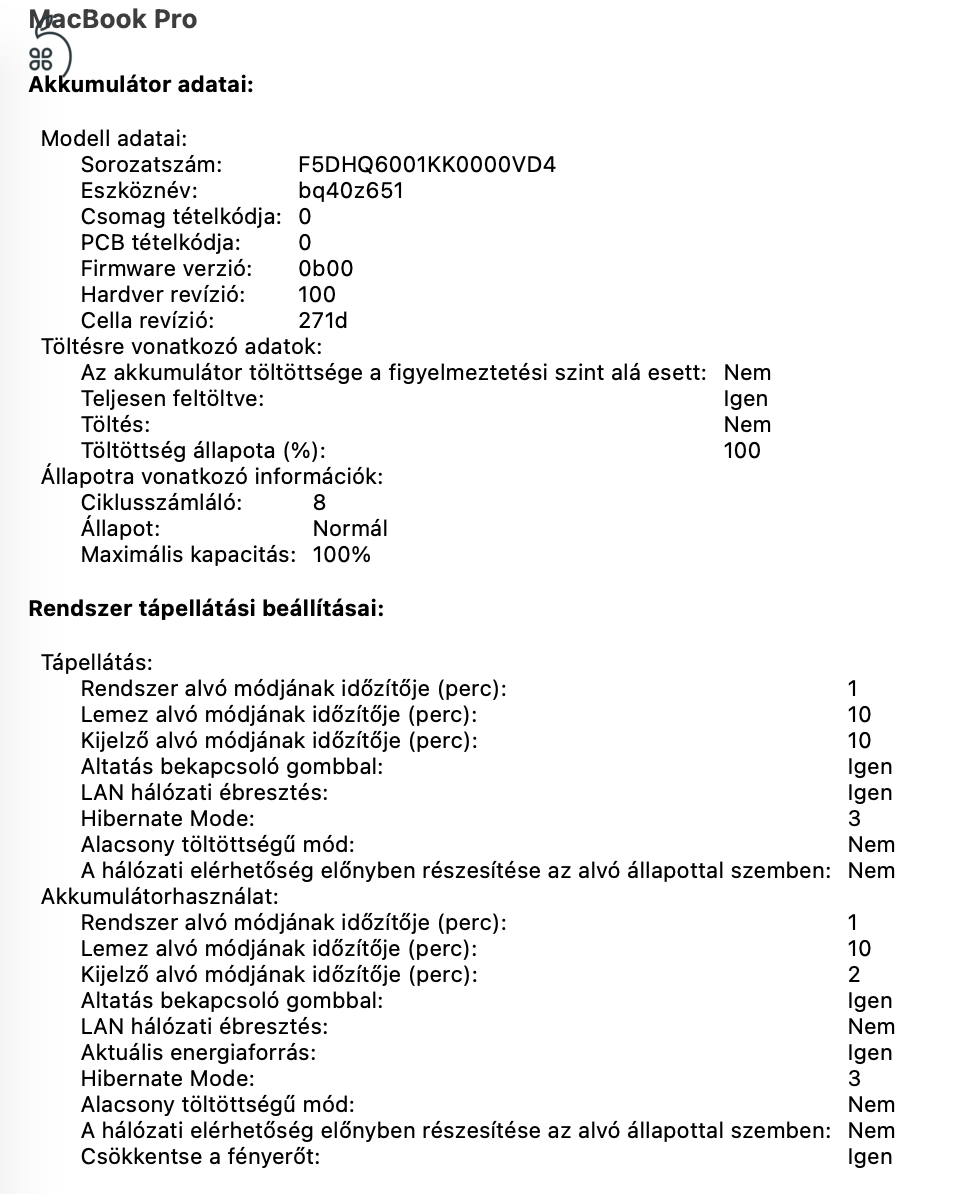 MacBook Pro 14” – Apple M5 – 24 GB RAM – 1 TB SSD – Újszerű állapot – 8 ciklus!