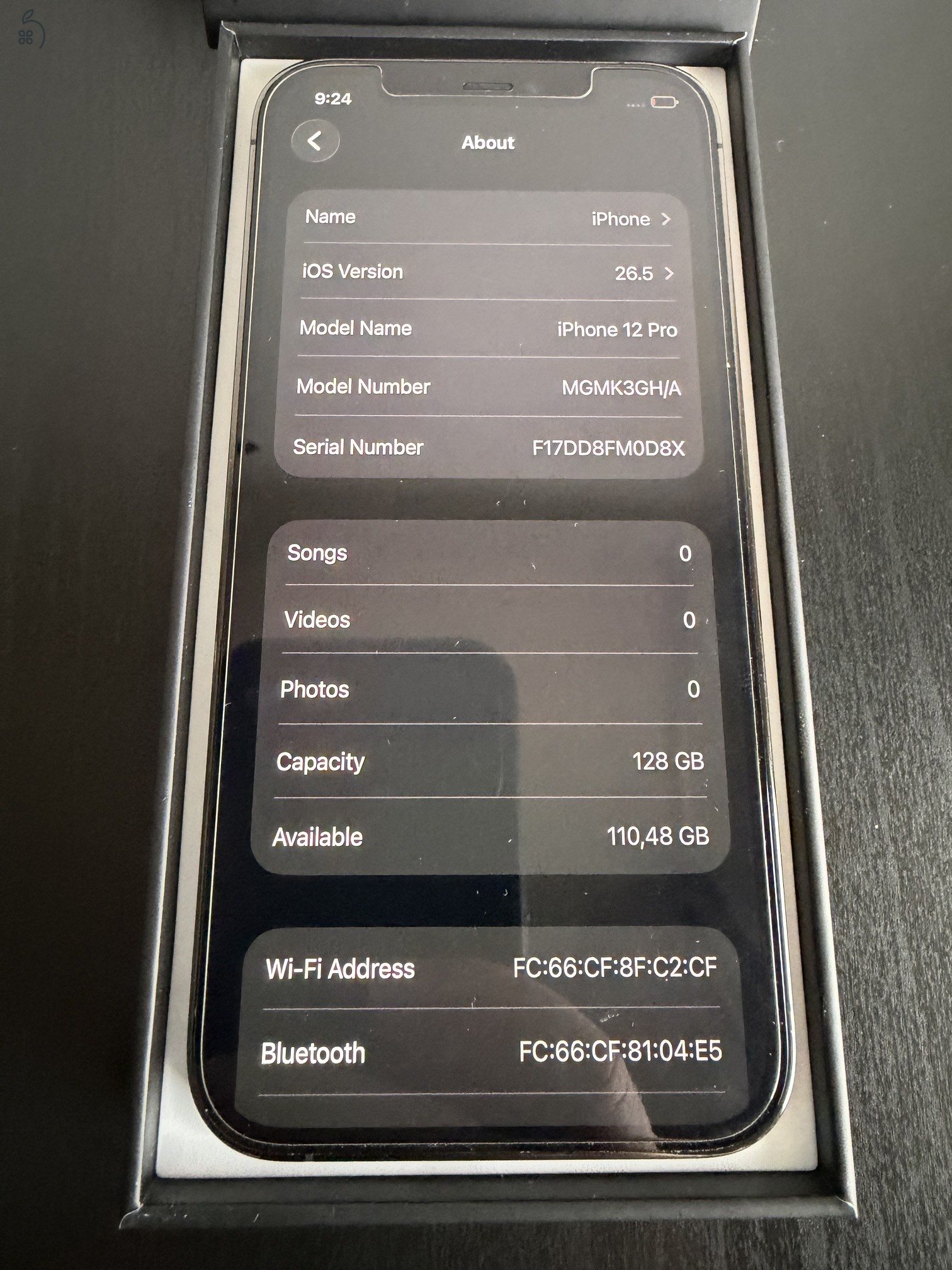 iPhone 12 Pro (128 GB) Graphit szürke! Független! Karcmentes!