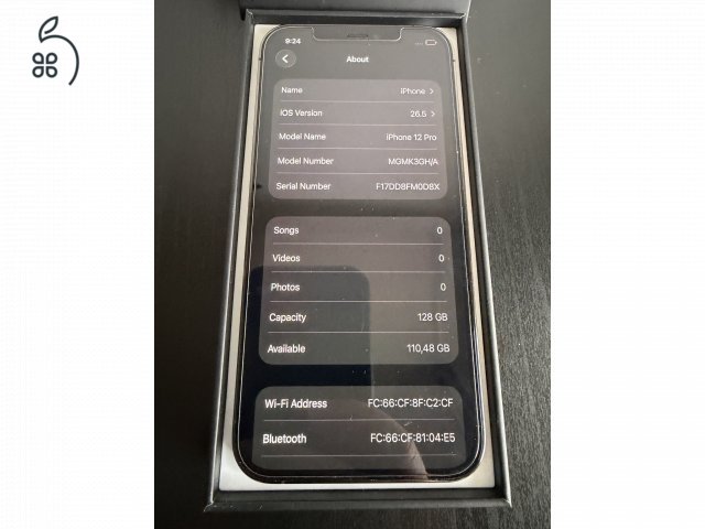 iPhone 12 Pro (128 GB) Graphit szürke! Független! Karcmentes!