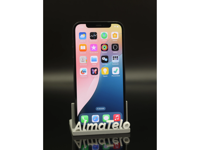 Apple iPhone 12 64 GB Black 100% akku - 12 HÓ GARANCIA