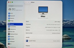 iMac Retina 5K 2020, 27colos, 8-Core, Intel i7, 3.8ghz, 512GB SSD, 64GB RAM