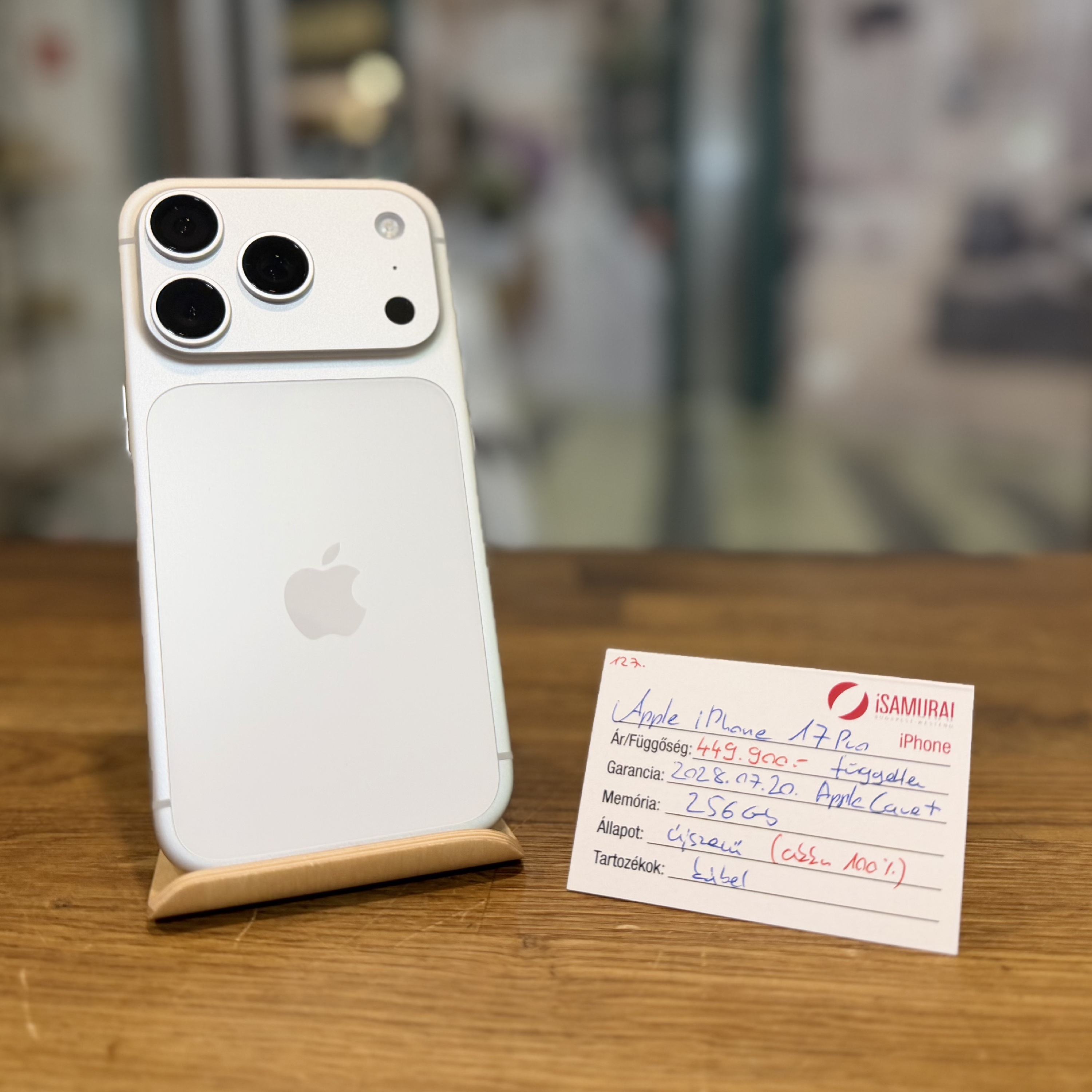 Apple iPhone 17 Pro - Apple Care+ Theft & Loss 2028.07.20 - Akku 100% - (127.)