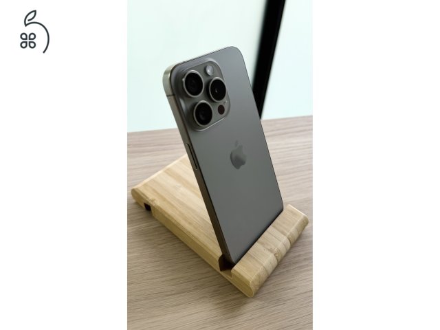 iPhone 15 Pro 256GB, Natural Titanium, Független , Újszerű.