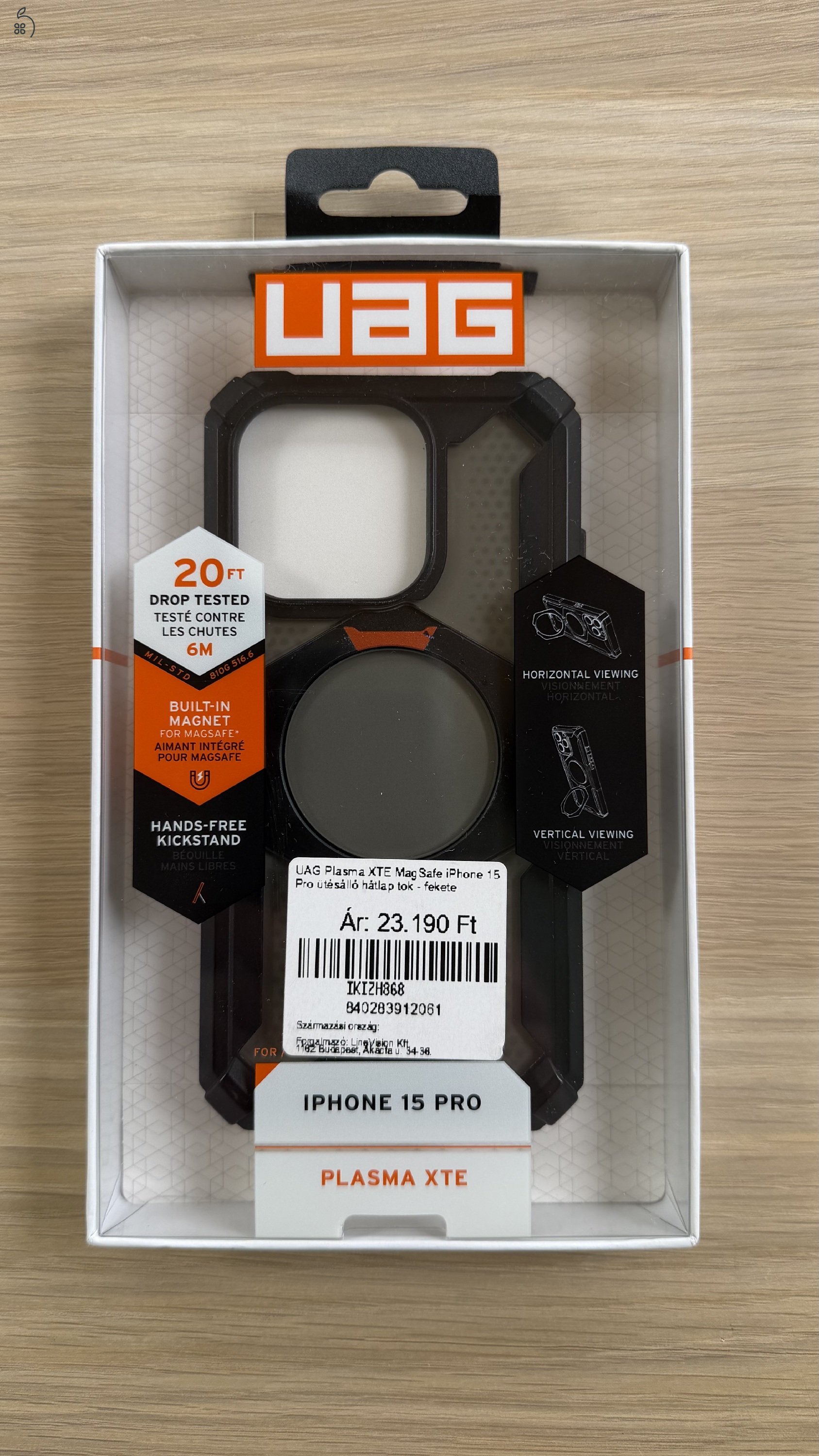 iPhone 15 Pro 256GB, Natural Titanium, Független , Újszerű.