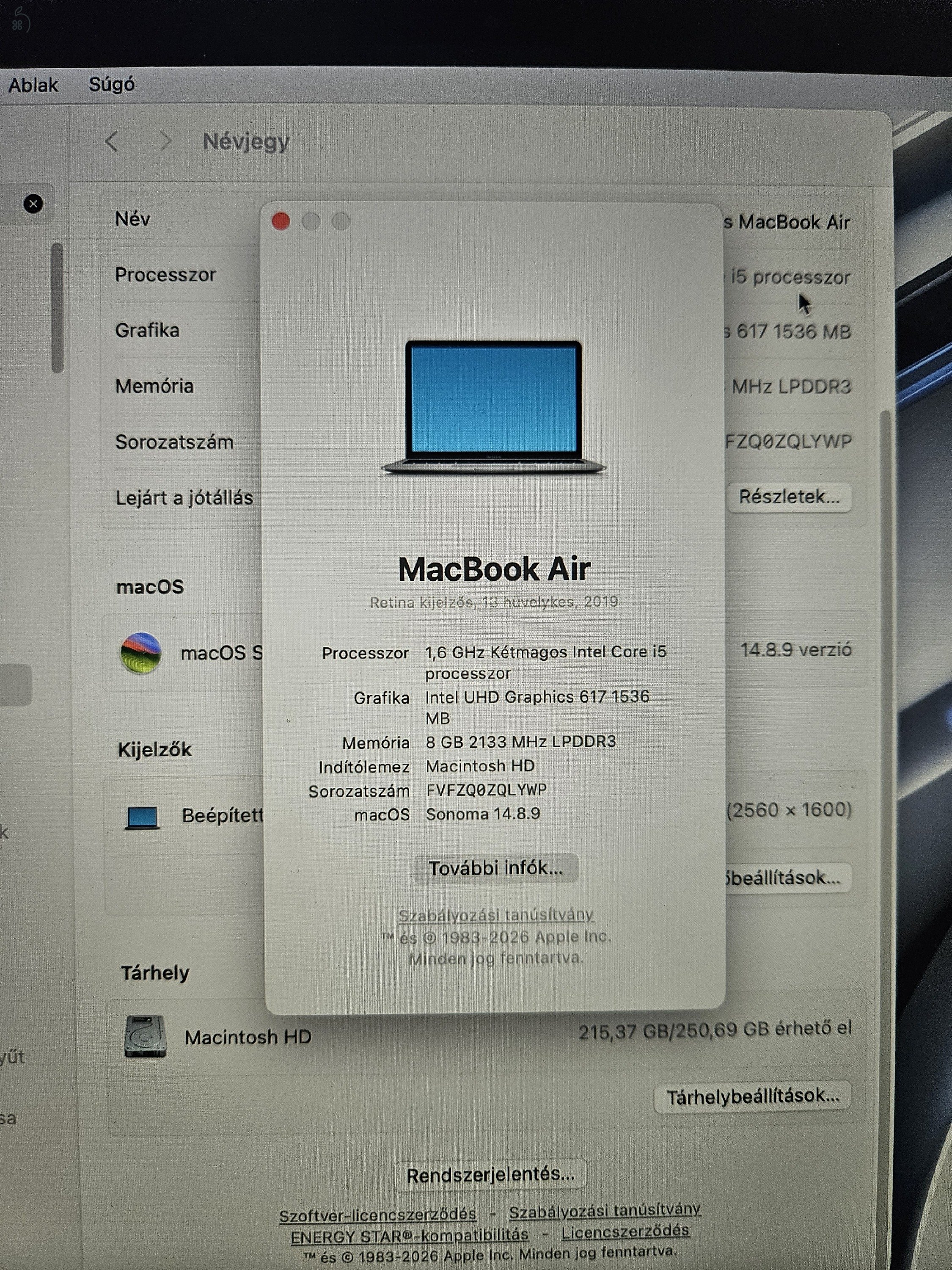 Macbook Air eladó