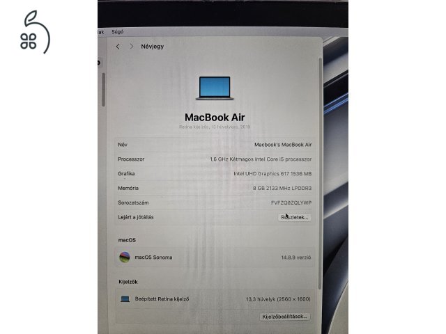 Macbook Air eladó