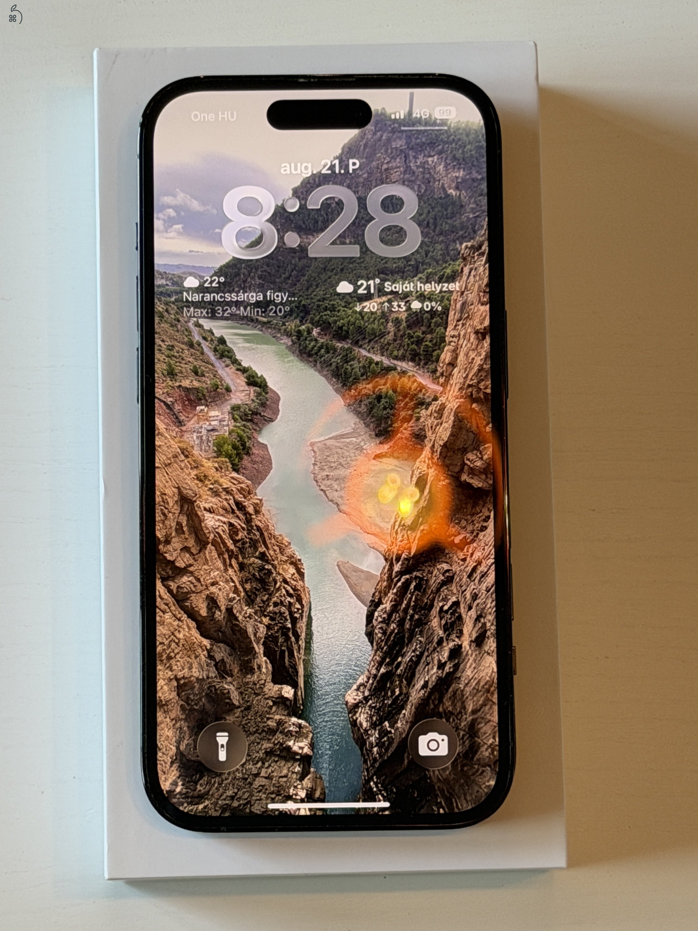 Tökéletes, karcmentes iPhone 14 Pro 256GB – Fekete